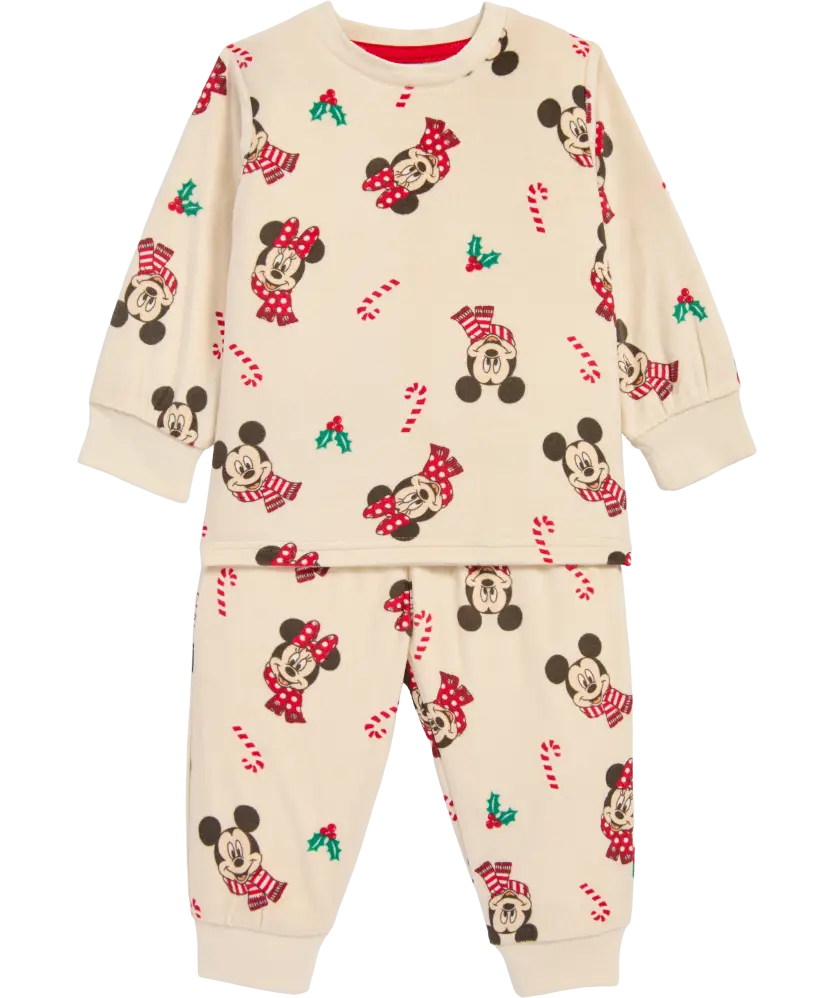 Pyjama Weihnachten, naturfarben