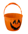 Halloween Süßigkeiteneimer orange