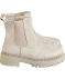 Boots in Wildlederoptik naturfarben