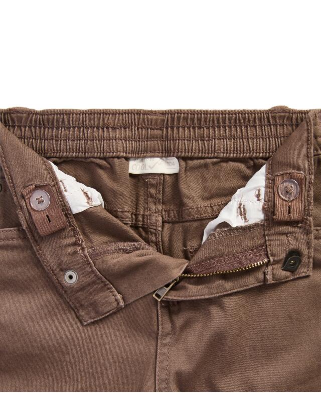 Twill trousers for boys, dark brown (KiK Braune Twillhose (dunkelbraun)) — KiK, authentic German product in Morocco