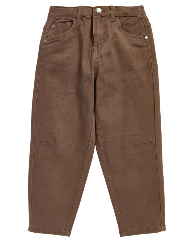 Twill trousers for boys, dark brown (KiK Braune Twillhose (dunkelbraun)) — KiK, authentic German product in Morocco