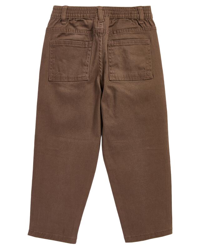Twill trousers for boys, dark brown (KiK Braune Twillhose (dunkelbraun)) — KiK, authentic German product in Morocco