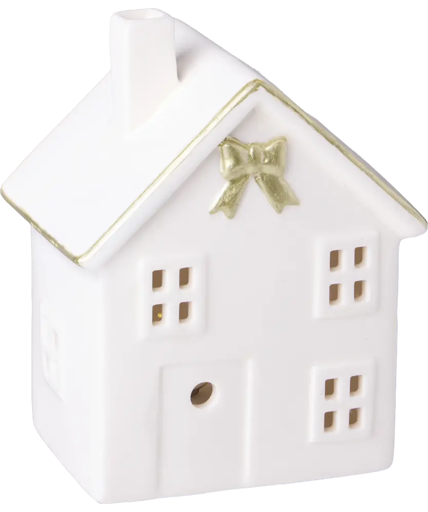 LED-Haus Weihnachten, weiß