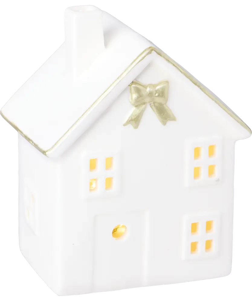 LED-Haus Weihnachten, weiß
