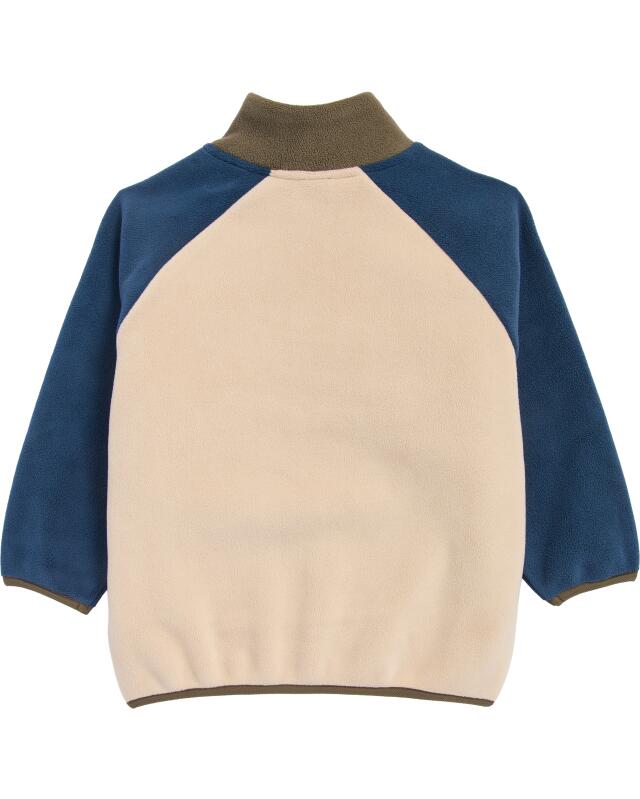 Colour-block fleece jumper for boys, dark green (KiK Fleecepullover Colour-Blocking (dunkelgrün)) — KiK, authentic German product in Morocco