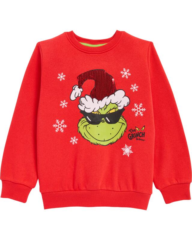 سويتشيرت لعيد الميلاد للأولاد، أحمر (KiK Sweatshirt Weihnachten (rot)) — KiK, منتج ألماني أصلي في المغرب