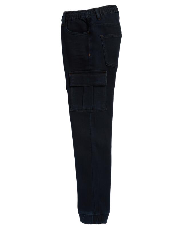 Jean cargo garçon, jean foncé (KiK Dunkle Cargo-Jeans (jeansblau dunkel)) — KiK, produit allemand authentique au Maroc