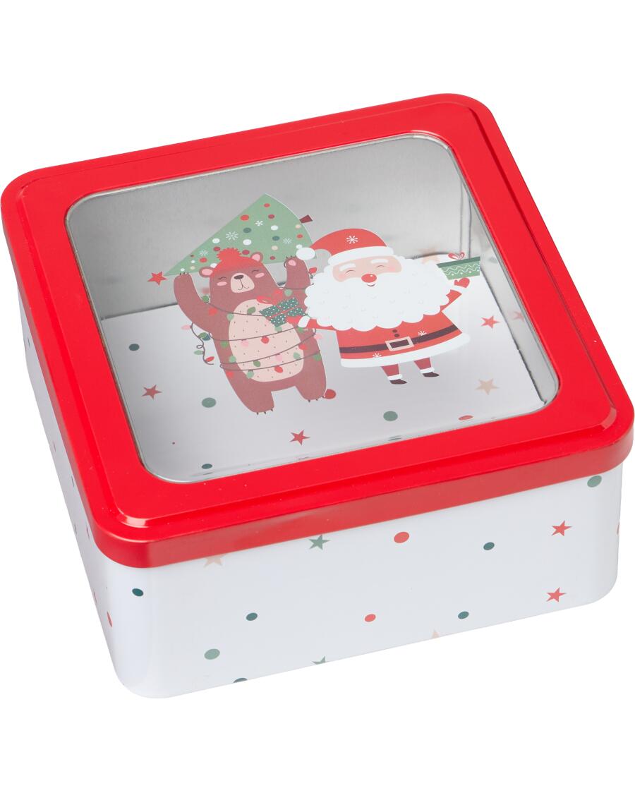 Aufbewahrungsdose Weihnachten, rot