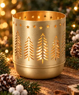 Kerzen- & Teelichthalter in gold günstig kaufen