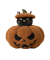 Poduszki w kształcie motywów halloweenowych brązowy