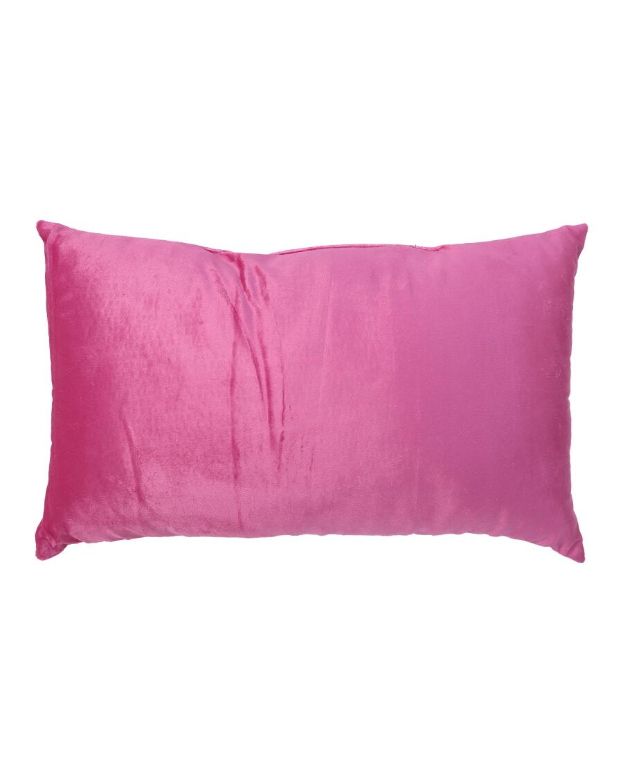 Kissen mit Schriftzug, pink/rosa