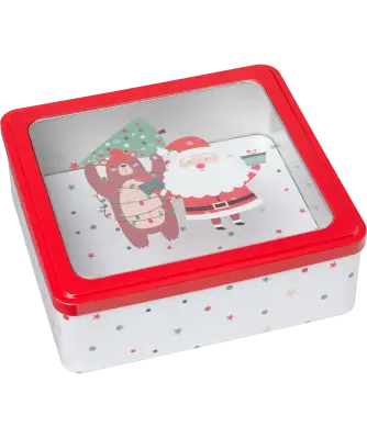 Aufbewahrungsdose Weihnachten, rot