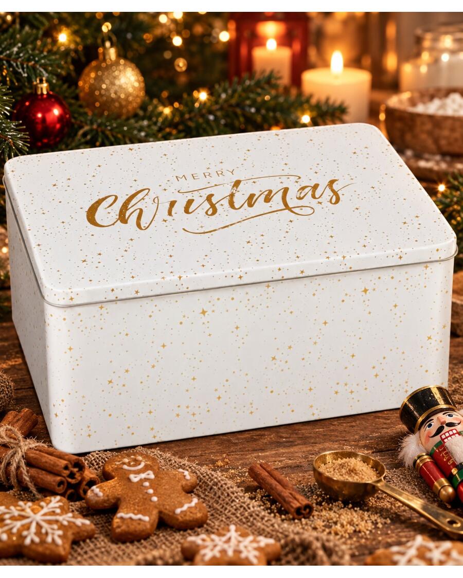 Aufbewahrungsdose Weihnachten, braun