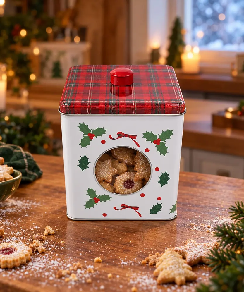 Aufbewahrungsdose Weihnachten, braun
