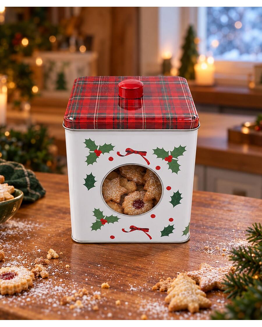 Aufbewahrungsdose Weihnachten, braun