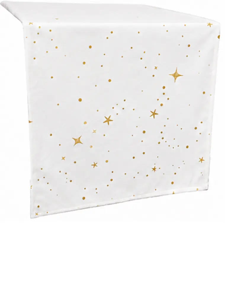 Samt-Tischläufer Weihnachten, offwhite
