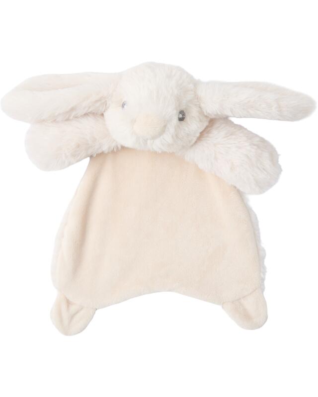 Doudous lapin bébé garçon, crème (KiK Schmusetuche Hase (creme)) — KiK, produit allemand authentique au Maroc