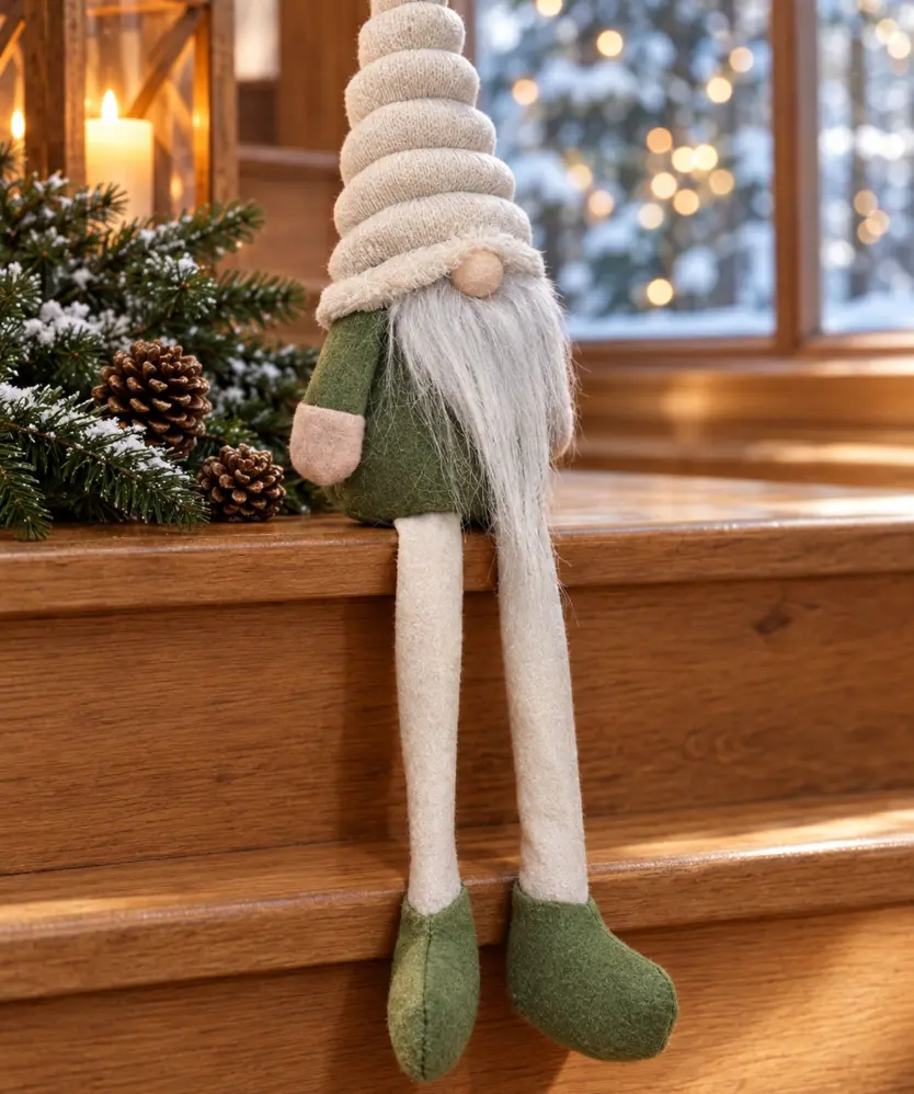 Deko-Wichtel Weihnachten, weiß