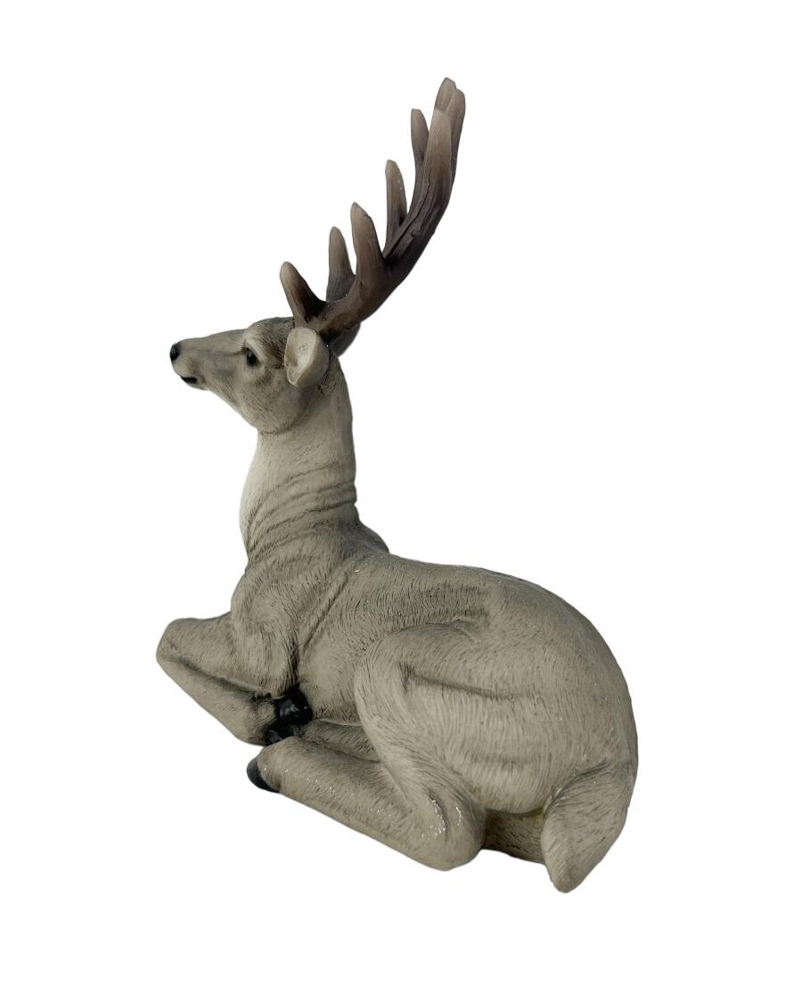 Deko-Hirsch Weihnachten, dunkelgrau
