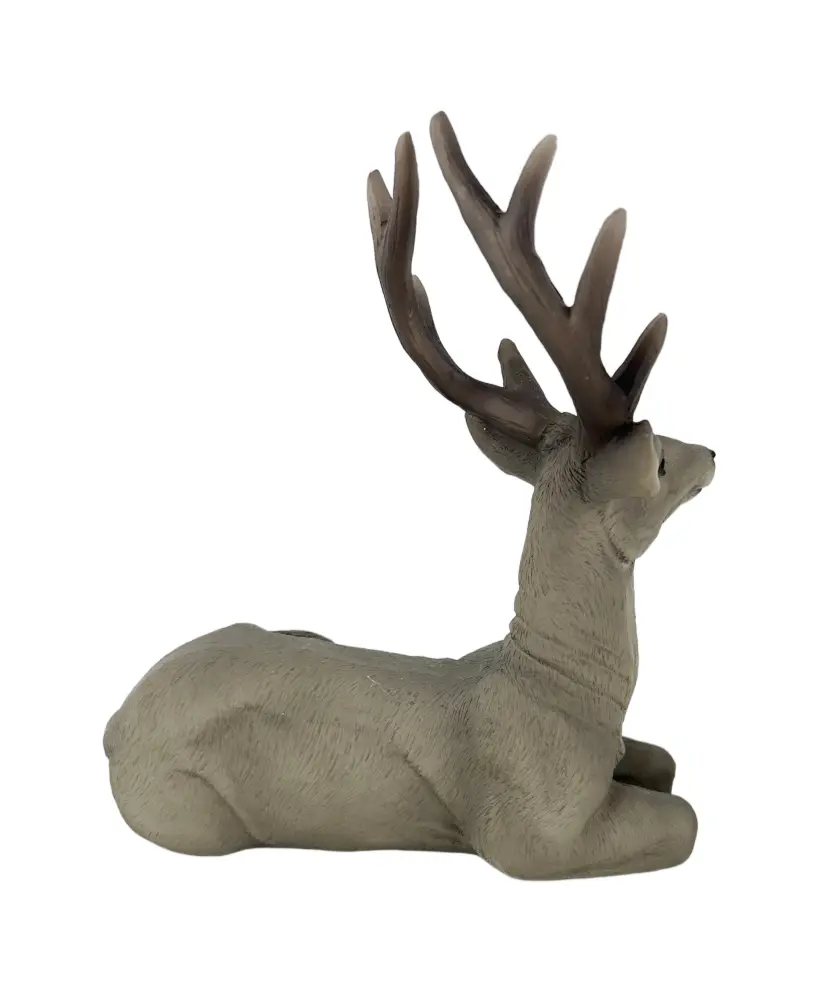 Deko-Hirsch Weihnachten, dunkelgrau