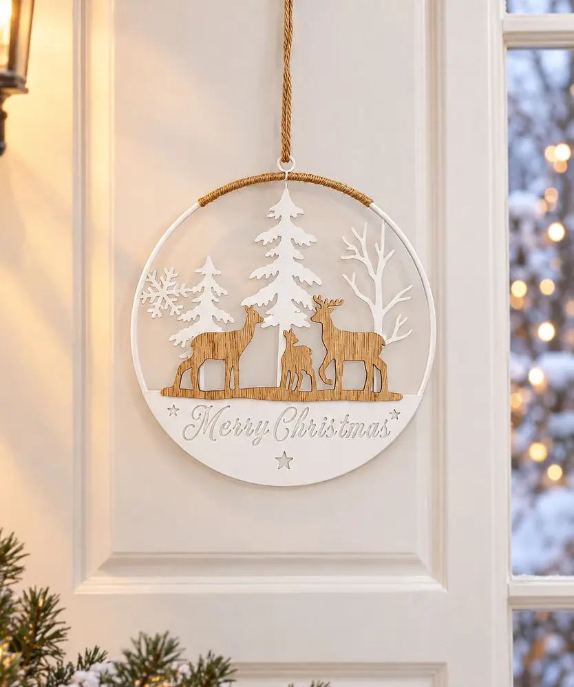 Hängedeko Weihnachten, weiß
