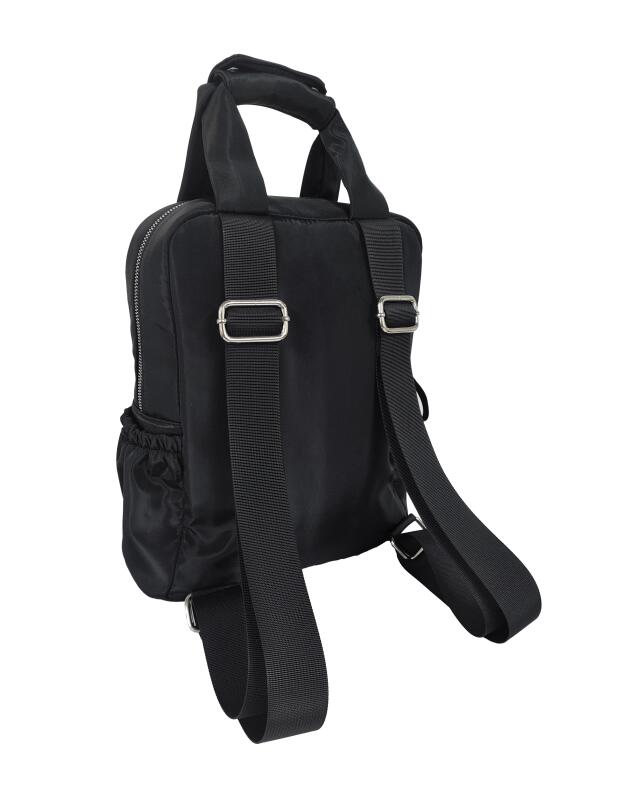 Sac à dos à empiècements latéraux femme, noir (KiK Rucksack mit Seiteneinsätzen (schwarz)) — KiK, produit allemand authentique au Maroc