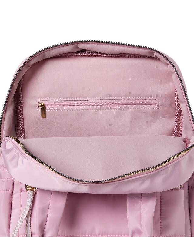 Sac à dos à empiècements latéraux femme, rose foncé (KiK Rucksack mit Seiteneinsätzen (dunkelrosa)) — KiK, produit allemand authentique au Maroc