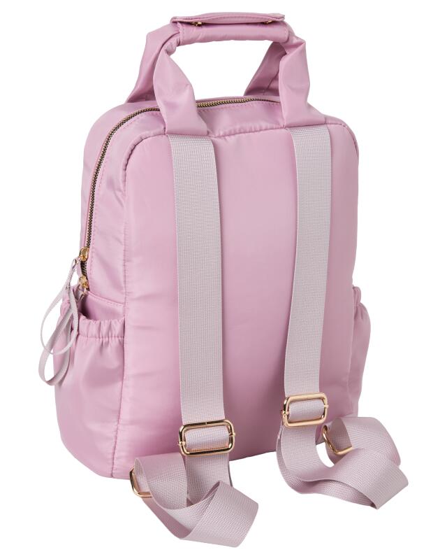 Sac à dos à empiècements latéraux femme, rose foncé (KiK Rucksack mit Seiteneinsätzen (dunkelrosa)) — KiK, produit allemand authentique au Maroc