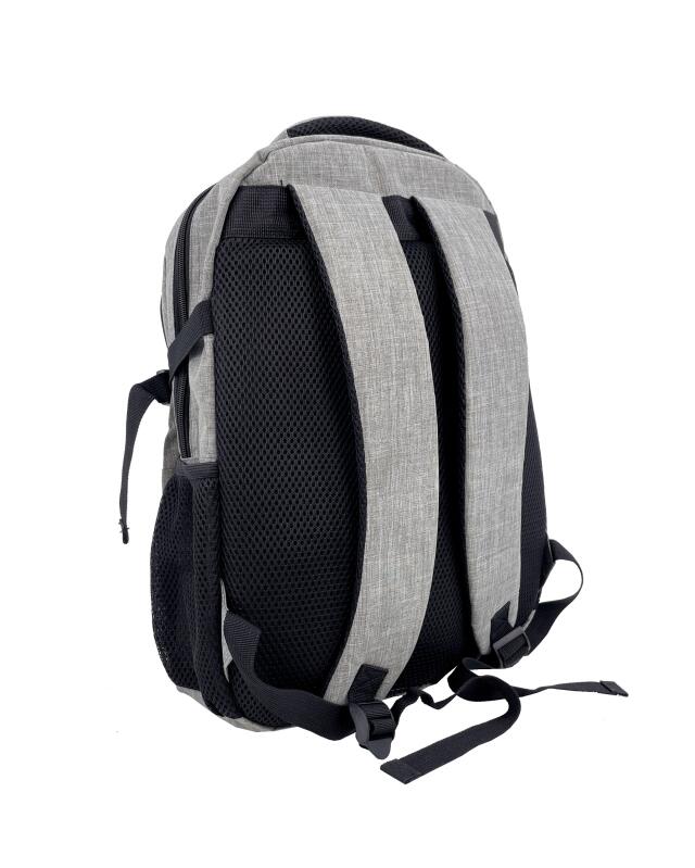 Sac à dos pour ordinateur portable à poches latérales femme, gris (KiK Laptop-Rucksack mit Seitenfächern (grau)) — KiK, produit allemand authentique au Maroc