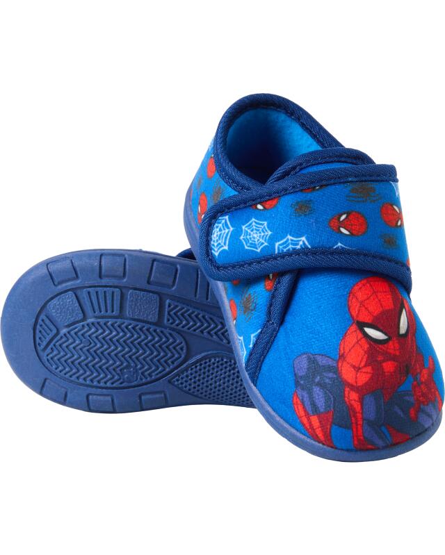 Chaussons de maternelle garçon, bleu imprimé — KiK, produit allemand authentique au Maroc