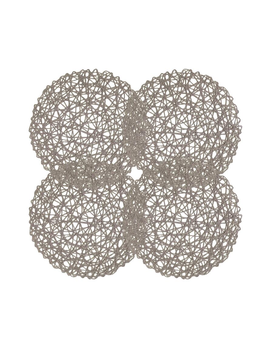 Platzsets aus Papier, Beige
