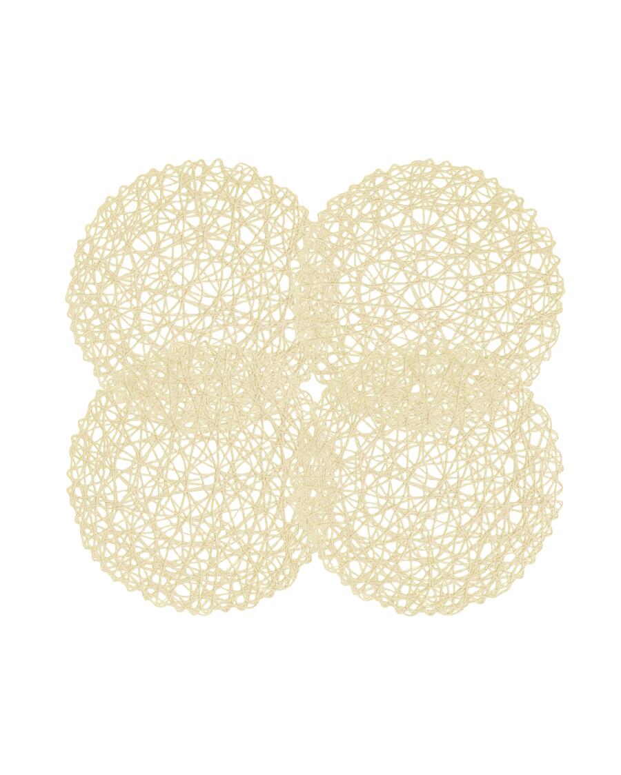 Platzsets aus Papier, Beige