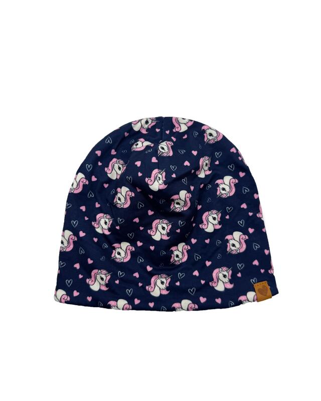 Bonnet doublé polaire garçon, bleu marine — KiK, produit allemand authentique au Maroc