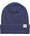 Beanie mit Umschlag dunkelblau