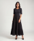 Kleid mit Stufenschnitt schwarz