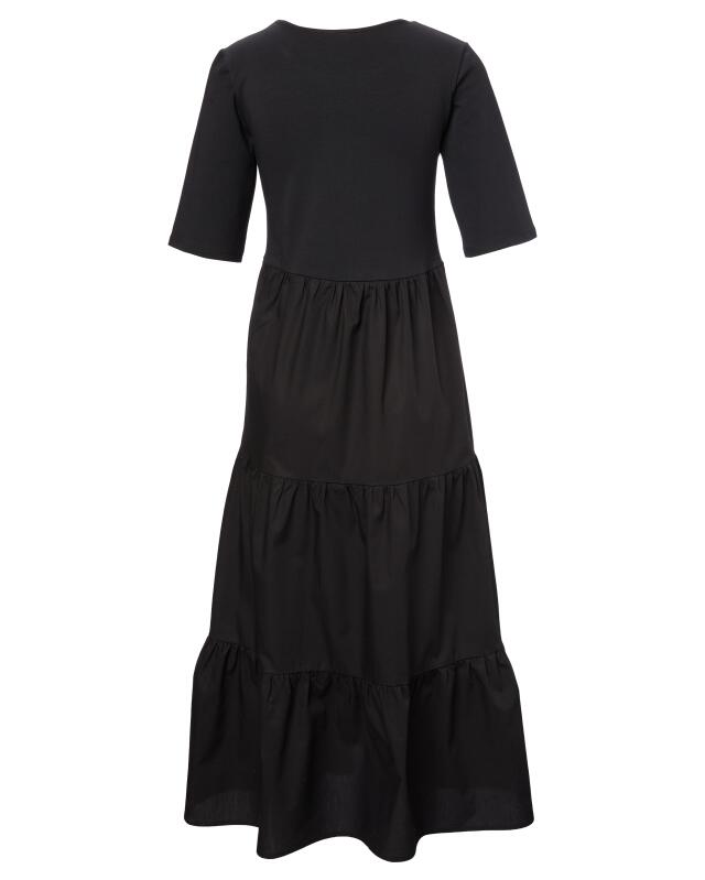 Robe étagée femme, noir (KiK Kleid mit Stufenschnitt (schwarz)) — KiK, produit allemand authentique au Maroc