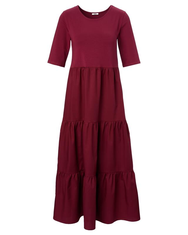 Robe étagée femme, baie (KiK Kleid mit Stufenschnitt (beere)) — KiK, produit allemand authentique au Maroc