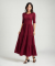 Kleid mit Stufenschnitt beere