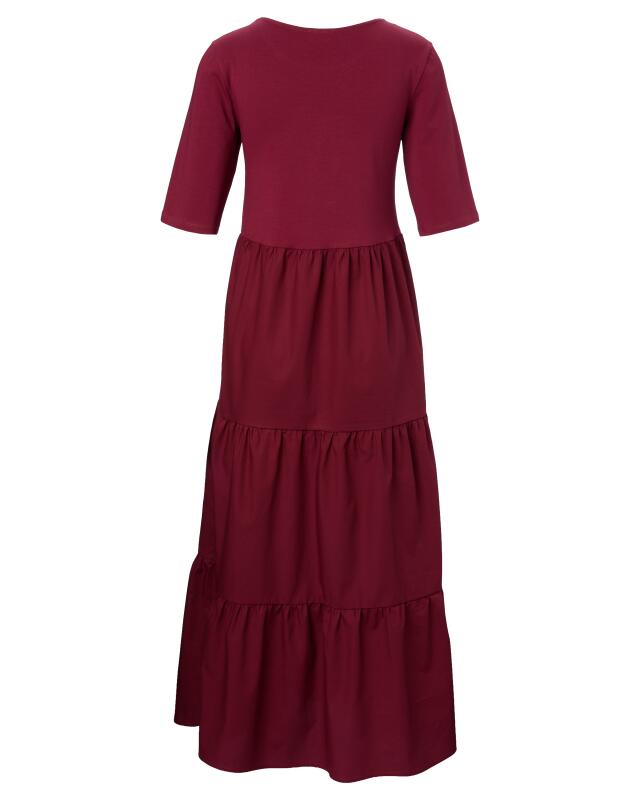 Robe étagée femme, baie (KiK Kleid mit Stufenschnitt (beere)) — KiK, produit allemand authentique au Maroc