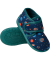 Kindergartenschuhe Weltraum blau bedruckt