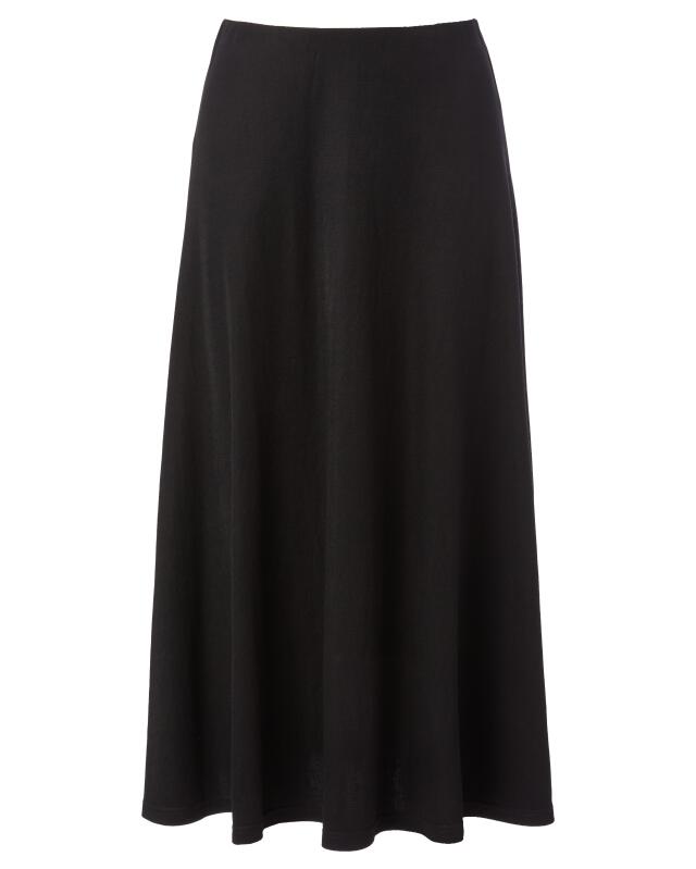 Textured twill skirt for women, black (KiK Twillrock mit Struktur (schwarz)) — KiK, authentic German product in Morocco