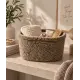 Aufbewahrungskorb in Teddyfell-Optik