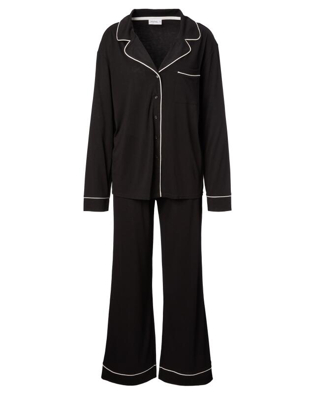 Wide-leg pyjamas for women, black (KiK Pyjama mit weitem Bein (schwarz)) — KiK, authentic German product in Morocco