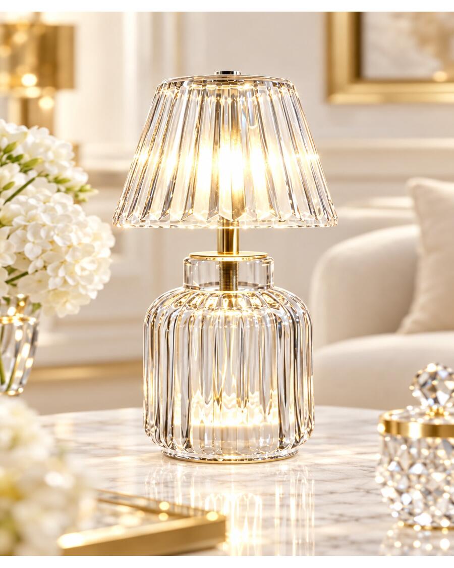 LED-Glaslampe, transparent