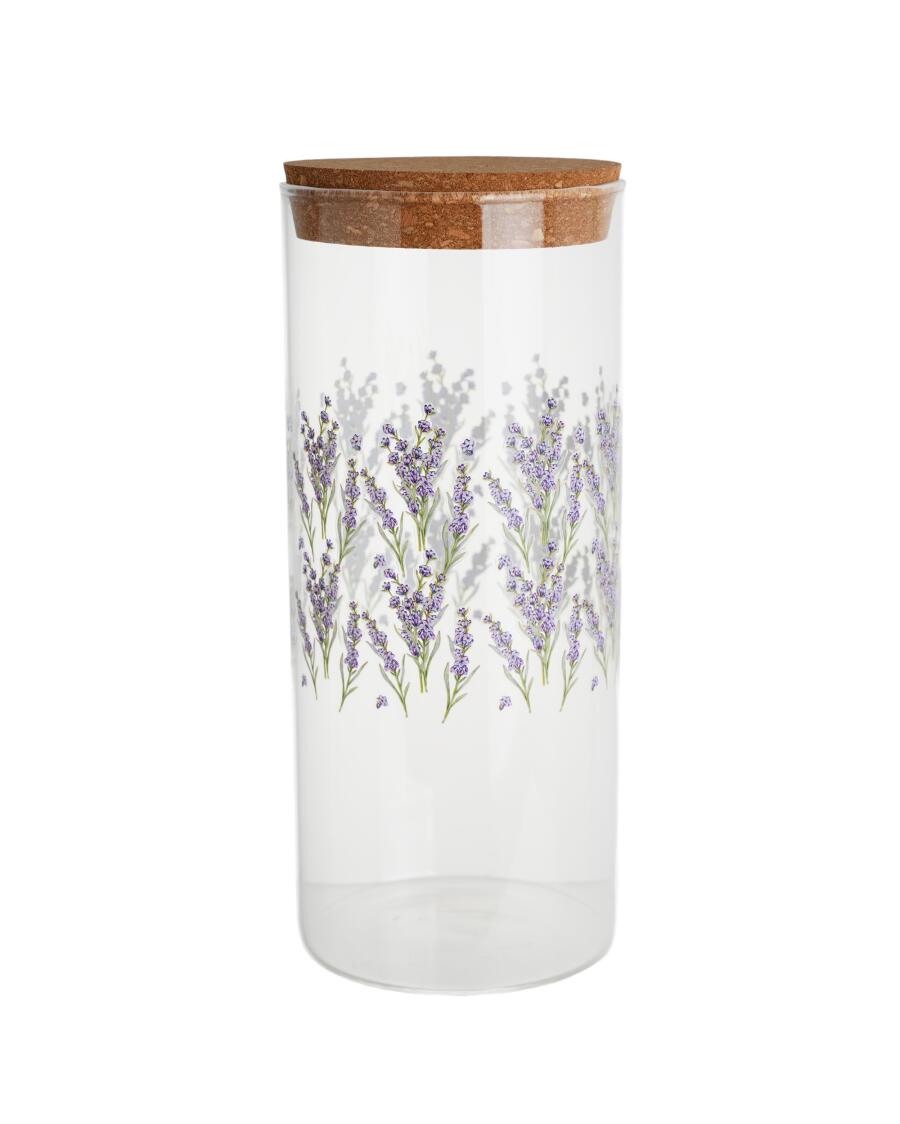 Aufbewahrungsglas Lavendel, klar