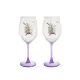 Weingläser Lavendel