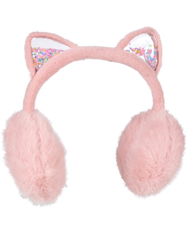 Ear warmers with cat ears for girls, pink — KiK, authentic German product in Morocco
