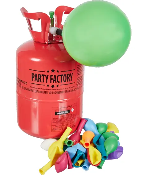 Helium Ballongas für bis zu 30 Ballons