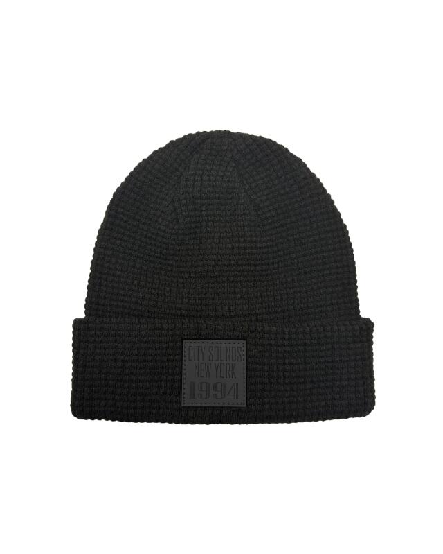 Bonnet texturé homme, noir — KiK, produit allemand authentique au Maroc