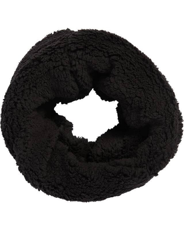 Snood effet teddy femme, noir (KiK Loopschal Teddyfell (schwarz)) — KiK, produit allemand authentique au Maroc
